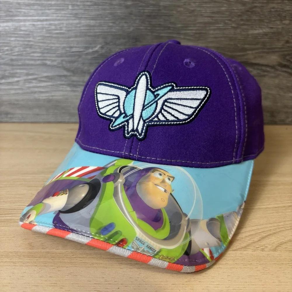 Disney On Ice Hat Cap Strap Back Youth Purple Blue Buzz Lightyear Space Ranger